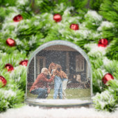 Kleinkinderen Maken Het Leven Sparkle Custom Photo Sneeuwbol (Kerstmis)
