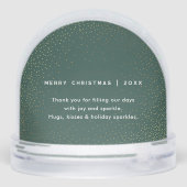 Kleinkinderen Maken Het Leven Sparkle Custom Photo Sneeuwbol (Achterkant)