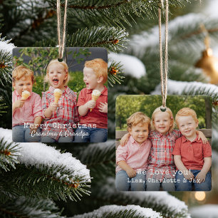 Kleinkinderen op maat gemaakte foto-ornament voor keramisch ornament