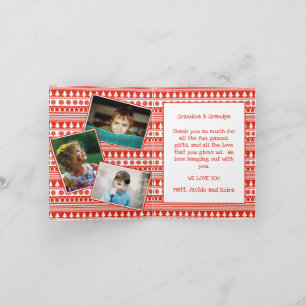 Kleinkinderen Opa Oma Foto Prettig Kerstfeest Kaart