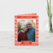 Kleinkinderen Opa Oma Foto Prettig Kerstmis Kaart (Voorkant)