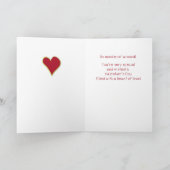 Kleinkinderen Schattige Aap op Valentijn's Day Feestdagen Kaart (Binnen)