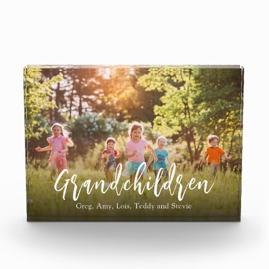 Kleinkinderen Schattige Quote Elegant Script Fotoblokken (Voorkant)