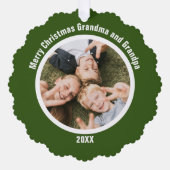 Kleinkinderen van grootouders ornament kaart (Voorkant)