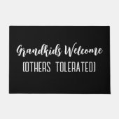Kleinkinderen welkom anderen getolereerd - grappig deurmat (Voorkant)