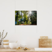 Kleinkleurige bladeren van Carpe Diem Poster (Keuken)