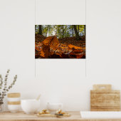 Kleinkleurige bladeren van Carpe Diem Poster (Keuken)