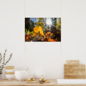 Kleinkleurige bladeren van Carpe Diem Poster (Keuken)