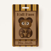 Kleinleerlingenzaal voor bruin beer badge (Voorkant)