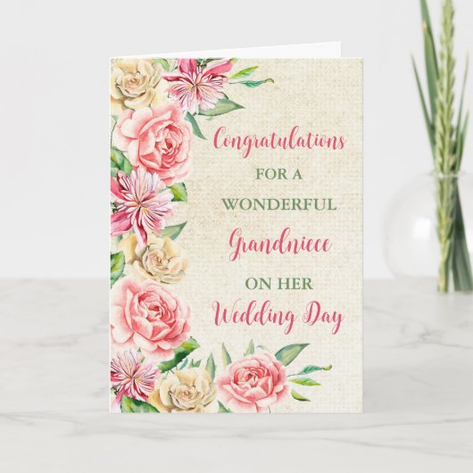 Kleinnige trouwdag gefeliciteerd kaart (Voorkant)