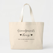 Kleinouders Dingen Liefde Vreugde Herinneringen Grote Tote Bag (Voorkant)