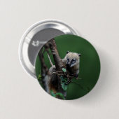 Kleinrascals coati - lemur ronde button 5,7 cm (Voorkant /achterkant)