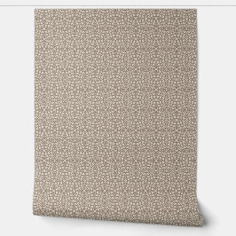 Kleinschalige Taupe Abstract Geometrisch Mozaïek Behang