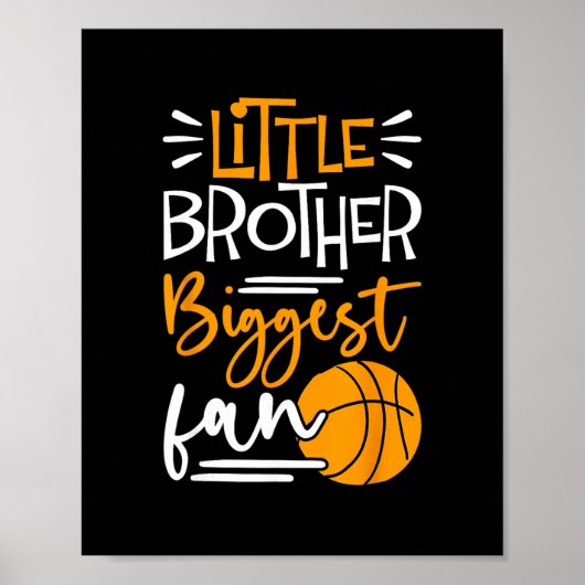 Kleinste broer grootste fan Sketll Poster (Voorkant)