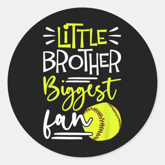 Kleinste broer grootste fan Softll, Softll Boys _3 Ronde Sticker (Voorkant)