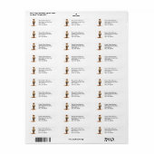 Kleinste Cowboy Retouradreslabel Etiket (Full Sheet)