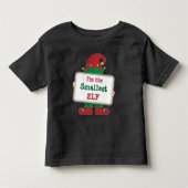 Kleinste Elf | Gepersonaliseerd kerstfeest Elf T-S Kinder Shirts (Voorkant)