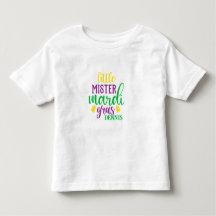Kleinste Meneer Mardi Gras Persoonlijke T-Shirt