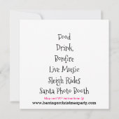 Kleinste rendier jaarlijkse feestdag kerstfeest kaart (Achterkant)