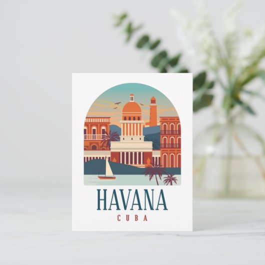  kleinste stad van Havana Cuba Briefkaart (Staand voorkant)