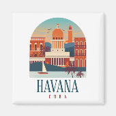  kleinste stad van Havana Cuba Magneet (Voorkant)