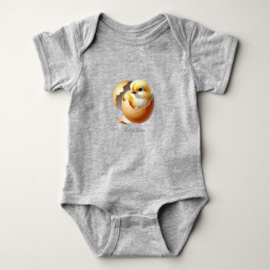Kleintje Kip Uitbroeden Baby Body Romper (Voorkant)