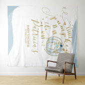 Kleintje pompoen jongen baby shower achtergrond wandkleed (In Situ (horizontaal))