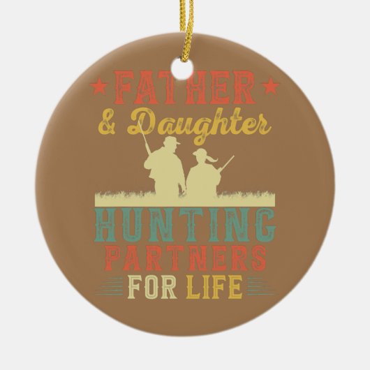 kleinvader en slachtjager keramisch ornament (Voorkant)