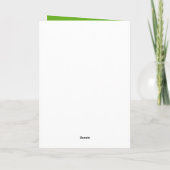 Kleinzonen Tweeling Eerste St. Patrick's Dag Kaart (Achterkant)