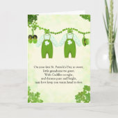 Kleinzonen Tweeling Eerste St. Patrick's Dag Kaart (Voorkant)