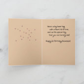 Kleinzoon 1e Verjaardag Beer Kaart (Binnen)