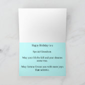 Kleinzoon 1e verjaardag Kaart (Binnen)