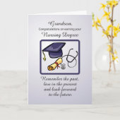 Kleinzoon afstuderen verpleegkunde kaart (Gele Bloem)