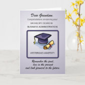 Kleinzoon Bachelors  Degree en School Kaart (Gele Bloem)