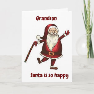 **KLEINZOON** DANCING SANTA JUST FOR YOU KAART