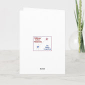 Kleinzoon - de Liefde van I u meer dan het Honkbal Feestdagen Kaart (Achterkant)