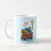 Kleinzoon Doop Noah's Ark Gepersonaliseerd Koffiemok (Links)