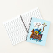 Kleinzoon Doop Noah's Ark Gepersonaliseerd Notitieboek (Binnen)