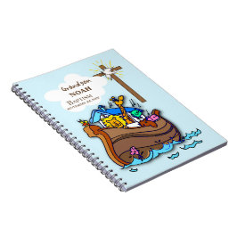 Kleinzoon Doop Noah's Ark Gepersonaliseerd Notitieboek