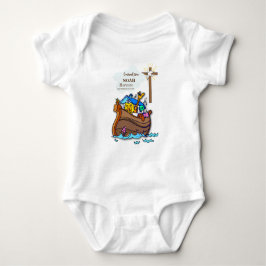 Kleinzoon Doop Noah's Ark Gepersonaliseerd Romper
