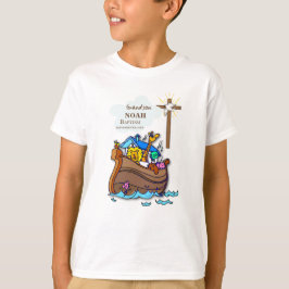 Kleinzoon Doop Noah's Ark Gepersonaliseerd T-shirt