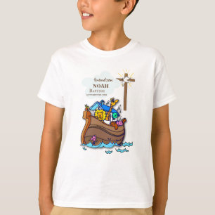 Kleinzoon Doop Noah's Ark Gepersonaliseerd T-shirt
