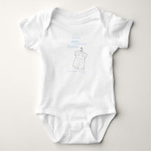 Kleinzoon Dooppak op Baby Blue Gepersonaliseerd