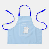 Kleinzoon Dooppak op Baby Blue Gepersonaliseerd Schort (Voorkant)