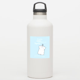 Kleinzoon Dooppak op Baby Blue Gepersonaliseerd Sticker