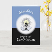 Kleinzoon, Eerste Communie in Blauw Kaart (Gele Bloem)