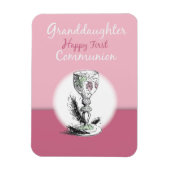 Kleinzoon Eerste Communie Roze, Kelk Magneet (Verticaal)
