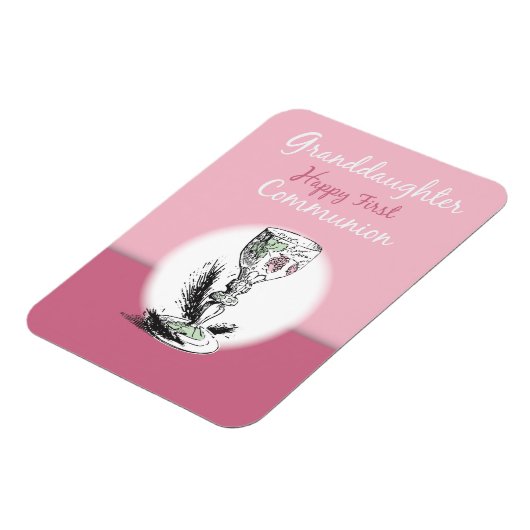 Kleinzoon Eerste Communie Roze, Kelk Magneet (Linkerzijde)