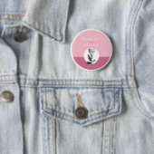 Kleinzoon Eerste Communie Roze, Kelk Ronde Button 5,7 Cm (In situ)