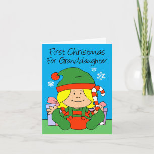 Kleinzoon eerste kerst elf feestdagen kaart